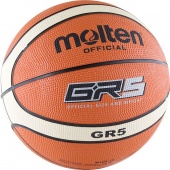 Мяч б/б MOLTEN BGR5-OI 12панелий,резина.
