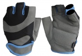 Перчатки АТЕМИ для фитнеса AFG03 чёрно-серый