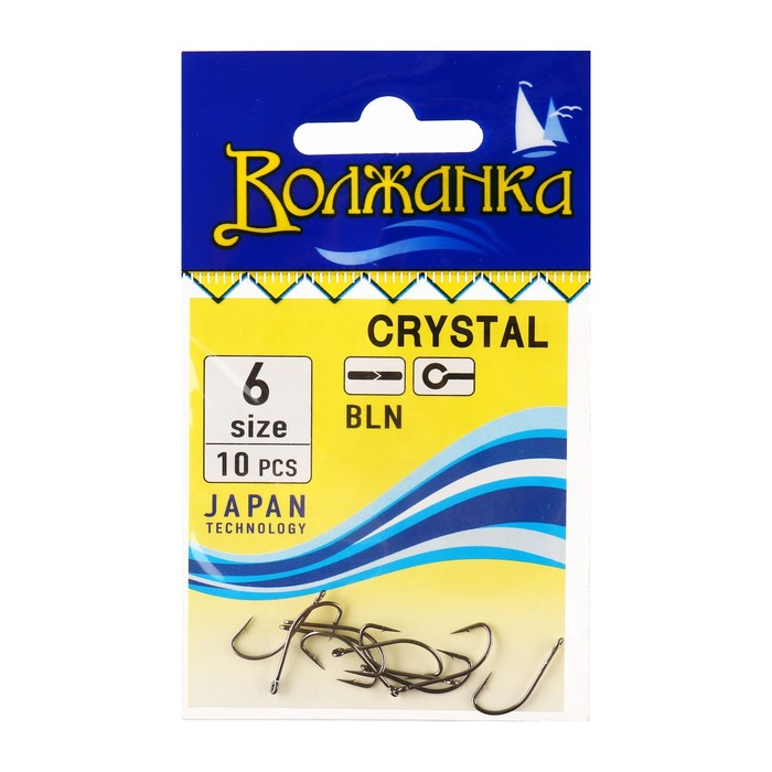 Крючки Волжанка Crystal (уп/10шт)     
