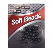 Бусина Фидерная Namazu Soft Beads  чёрный