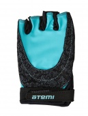 Перчатки АТЕМИ для фитнеса AFG06BE черно-голубые