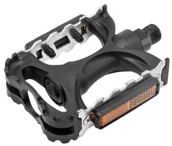 Педали вел FP-916 ось 9/16" пластиковые/алюминиевые 360133