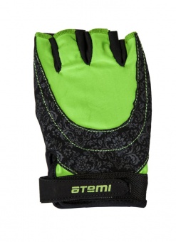 Перчатки АТЕМИ для фитнеса AFG06GN черно-зеленые