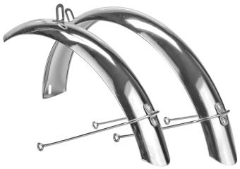 Крылья вело 28"FSD-1 полноразмерные стальные 610138