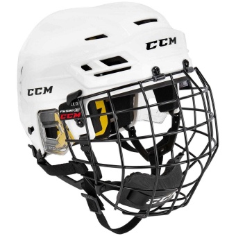 Шлем CCM Tacks 210 с маской белый 